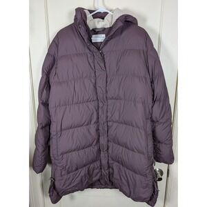REI CO-OP Norseland Down Women's Puffer Parka Size: 1X  Plum Purple Winter Coat